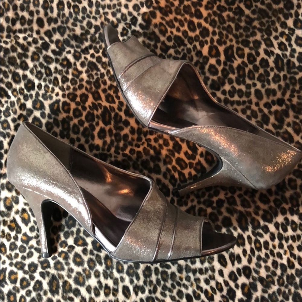 Sexy Silver sparkle heels comfortable high
